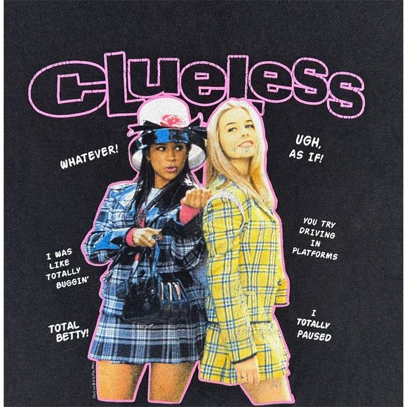 Junk Food x Revolve Clueless The Movie Crew Neck Tee - Size Small - Picture 2 of 4